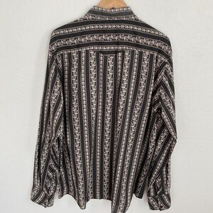 Southern Threads Women’s Western Charcoal and White Striped Men's Shirt